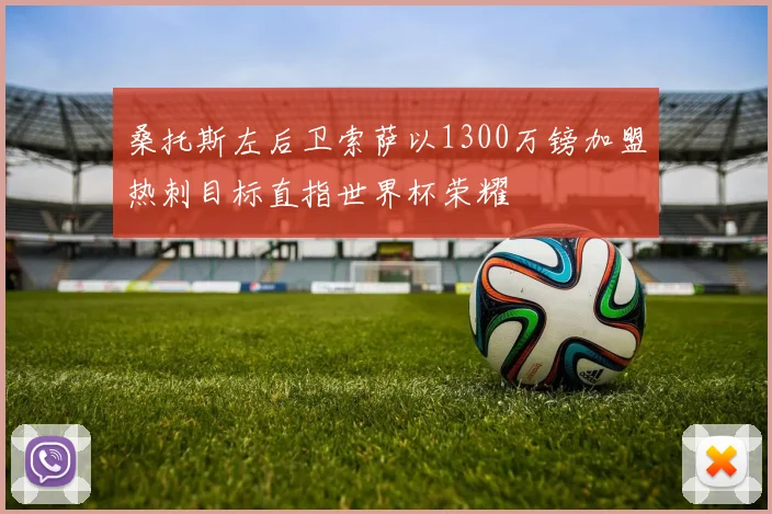 桑托斯左后卫索萨以1300万镑加盟热刺目标直指世界杯荣耀